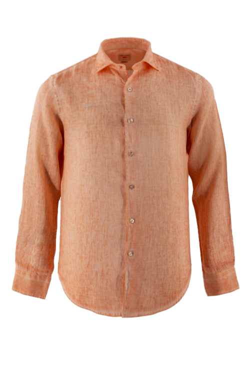 Camisa color liso naranja - POSITANO